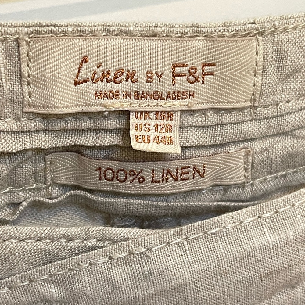 F&F Linen Pants. - Picture 4 of 7